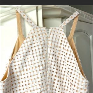 LILLY PULITZER Adella Exotic Lace Engineered Resort White Dress sz 12